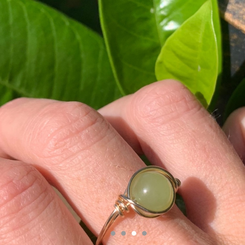 COPY - Pale green handmade ring - Picture 3 of 3